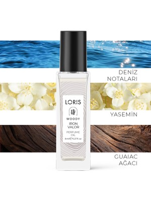 Loris Iron Valor 8 ml Erkek Parfüm Yağı | Natural Oil