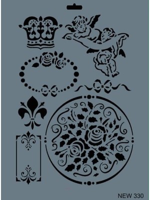 Pazarcan Rich New Seri N-330 Stencil 35X25 cm