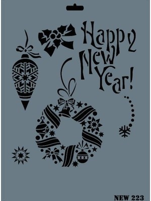 Pazarcan Rich New Seri N-223 Stencil 35X25 cm