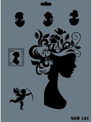 Pazarcan Rich New Seri N-191 Stencil 35X25 cm