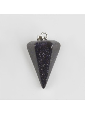 Lacivert Yıldız Pandül Doğaltaş Kolye Ucu