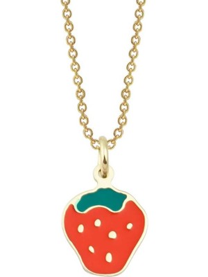 Cherry By Özkonak Çilekli Çocuk Kolyesi