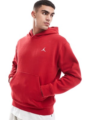 Nike Jordan Essentials Fleece Men's Hoodie Erkek Kapüşonlu Sweatshirt Kırmızı