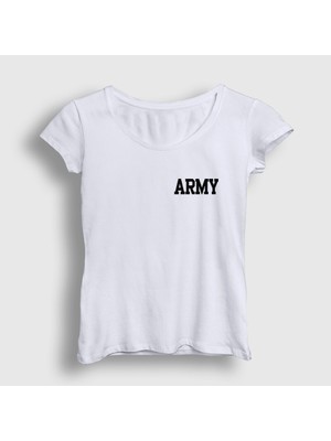Presmono Kadın Beyaz Army Seong Yohan Johan Lookism T-Shirt