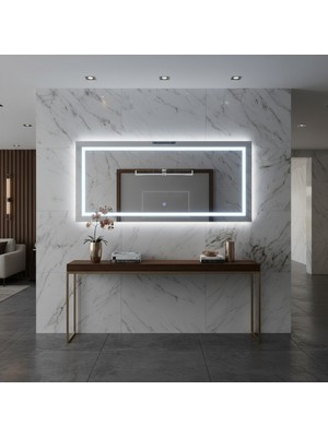 Aypars Atölye LED Işıklı Boy Aynası – Modern Dekoratif Dikdörtgen Duvar Aynası