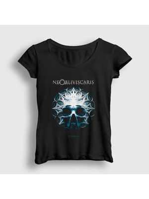 Presmono Kadın Siyah Citadel Ne Obliviscaris T-Shirt