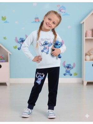 Kidello Mavi Kadife Kız Çocuk Eşofman Takımı Blue Koala Baskılı 3-4 ve 7-8 Yaş | Yumuşak & Şık