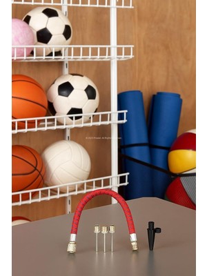 İtalyano Italyano 4'lü Pompa Iğne Seti - Top Şişirme Iğnesi, Balon ve Deniz Yatağı Aparatı + Esnek Hortum