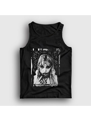 Presmono Unisex Siyah I Disagree Poppy Atlet