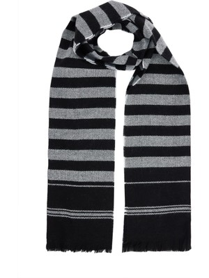 Tudors Erkek Kışlık Atkı Siyah Renk ile Soğuk Havalar için Modern Tasarım