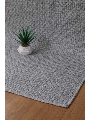 Valery Home Premium Kalite Kaymaz Tabanlı Natura Doğal Yıkanabilir Yolluk Oturma Odası Balkon Mutfak GRI-102