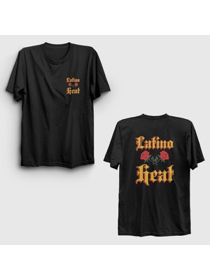 Presmono Unisex Siyah Latino Heat V2 Wwe Eddie Guerrerox Sırt Baskılı T-Shirt