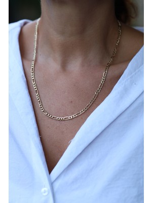 Yenigün Kuyumculuk 14 Ayar Altın Klasik Figaro Zincir