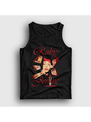 Presmono Unisex Siyah Ruby Jennie K Pop Blackpink Atlet