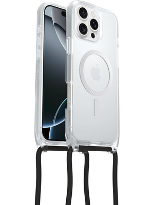 iPhone 16 Pro Uyumlu Magsafe'li React Kolye Kılıfı, Ayarlanabilir ve Çıkarılabilir Cep Telefonu Zinc