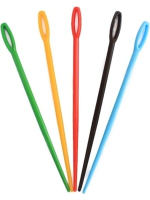 Orhan Çanta 10 Adet 9 Cm Renkli Plastik Yün Iğnesi