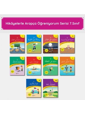 Hikayelerle Arapça Öğreniyorum  Serisi - 7. Sınıf Arapça Hikâye Seti
