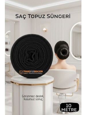 Transformacion  Saç Topuz Süngeri Siyah 10 Metre Forero Design 720598