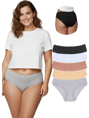 New Lilla 1009 Bato Paça Dantelli 5'li Kadın Külot Paketi