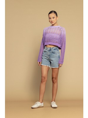 Nisan Triko Batik Boya Efektli Triko Kazak