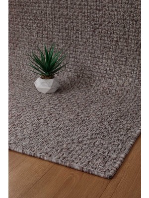 Valery Home Premium Kalite Kaymaz Tabanlı Natura Doğal Yıkanabilir Yolluk Oturma Odası Balkon Mutfak GRI-102