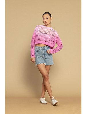 Nisan Triko Batik Boya Efektli Triko Kazak