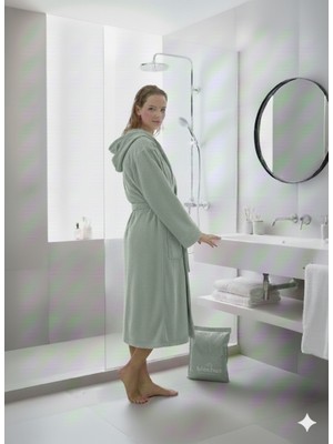 Dizayn Ev Tekstil Kapşonlu Bornoz