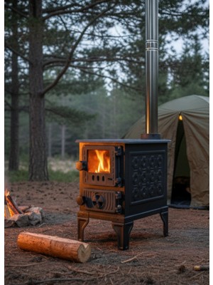 Dorello Soba Mf32 Model Soba Oda Sobası Odun Sobası Pres Iş Soba Tuğlalı Soba Döküm Soba Kuzine Soba