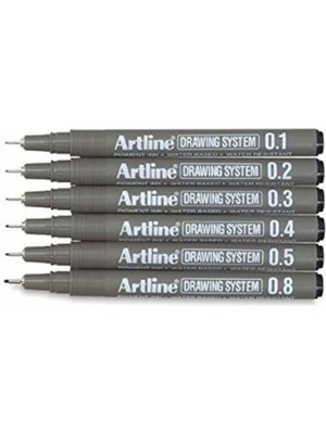 Artline Drawing System Teknik Çizim Kalemi 6'lı Set