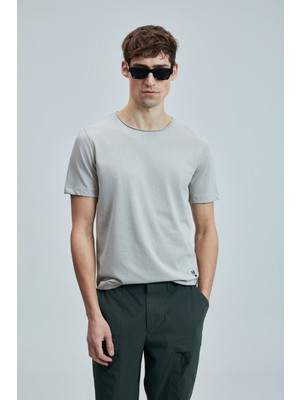 Lufian Pamuk Karışımlı Regular Fit Bisiklet Yaka T Shirt Erkek T Shirt 111020259