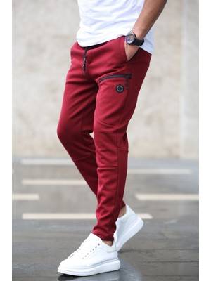 Madmext Basic Bordo Eşofman 4207