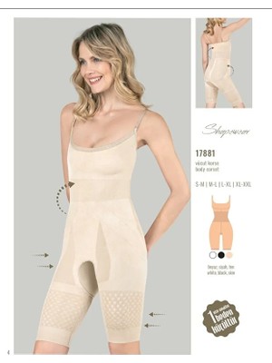 Ten Rengi Toparlayıcı Vücut Korsesi | Seamless | Popo Destekli ve Ince Yapı | Pürüzsüz Görünüm