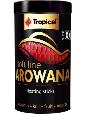 Hype Store Tropical Softline Arowana L Genç Arowanalar Için Renk Kuvvetlendirici Balık Yemi 250 ml 80GR