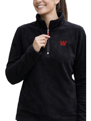 Walke Kadın Yarım  Fermuar Polar Beden-L