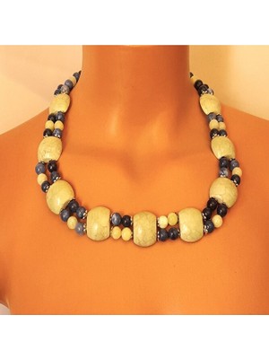 Asteria Elite Jasper Ceyt 2 Sıralı Denge Cesaret ve Ruhsal Rahatlama Kolyesi