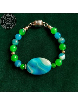 Asteria Elite Akik Uyum ve Nazardan Koruma Için Bileklik