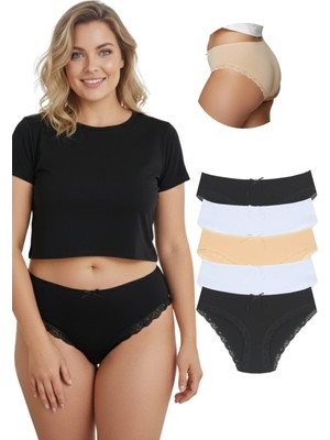 New Lilla 1009 Bato Paça Dantelli 5'li Kadın Külot Paketi