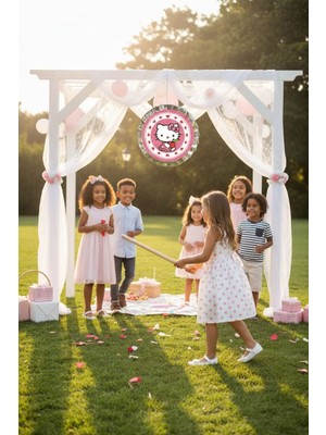 Cadde Süs Hello Kitty Temalı Pinyata ve Sopası