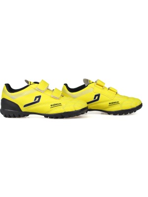 Kajila Erkek Çocuk Sarı Halı Saha Ayakkabı - Bağcıklı, Rahat Konforlu ve Dayanıklı Futbol Ayakkabısı