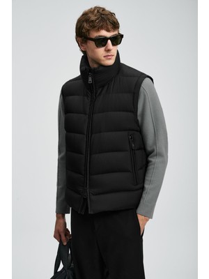 Lufian Kapitoneli Regular Fit Dik Yaka Şişme Yelek Erkek Yelek 112130028