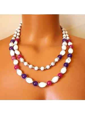 Asteria Elite Havlit Ceyt 2 Sıralı Huzur Bereket ve Şifa Kolyesi