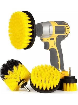 Lunaev Matkap Ucuna Takılan 3&amp;apos;lü Fırça Temizlik Seti