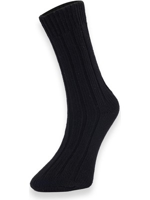 Tudors Erkek Desenli Örme Siyah Çorap