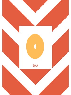 Fuart.Co Isme Özel Çocuk Posteri Turuncu Aşağı Oklar ve Harf Detaylı (Çerçevesiz) Kdfu