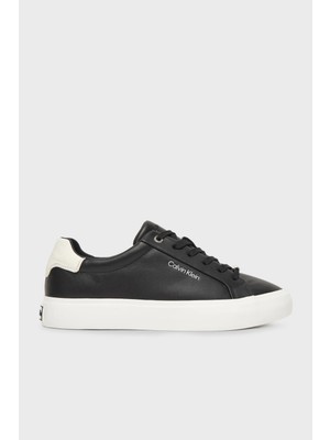 Calvin Klein Deri Logolu Bağcıklı Sneaker Ayakkabı HW0HW027470GK Bayan Ayakkabı HW0HW02747 0gk