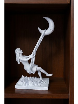 Dekoratif Sallanan Kız Figür