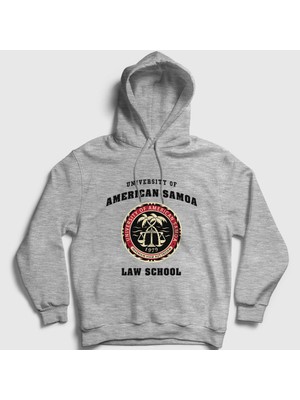 Presmono Unisex Gri University Of American Samoa Better Call Saul Kapüşonlu Sweatshirt