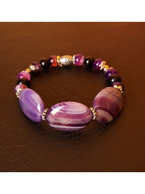 Asteria Elite Mor Akik Bileklik