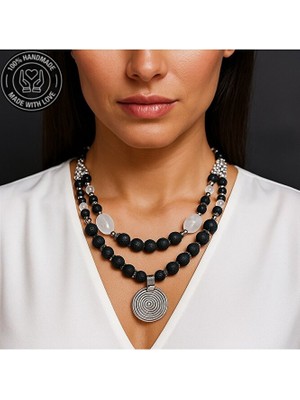 Asteria Elite Lav Taşı Dumanlı Kuvars Güç ve Cesaret Için Afrika Kolye