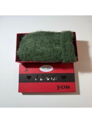 El Örgüsü Atkı ve Bere Takımı Yeşil Renk